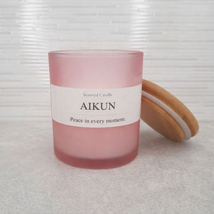 Bougie aromatique personnalisée AIKUN, bougie parfumée en cire de soja naturelle avec emballage à étiquette privée pour mariage - Product Image 3