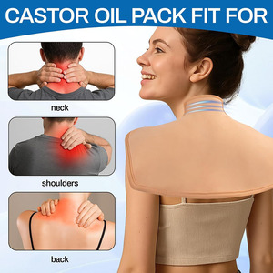 Envoltura de Aceite de Ricino para Hombro, Cuello y Parte Superior de la Espalda, Reutilizable y Ajustable, Compresa de Aceite de Ricino para Hombro - Product Image 5