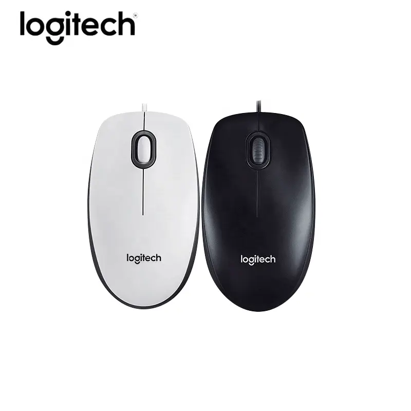 Logitech M100R वायर्ड माउस लैपटॉप कंप्यूटर कार्यालय घर खेल बाएँ और दाएँ हाथ