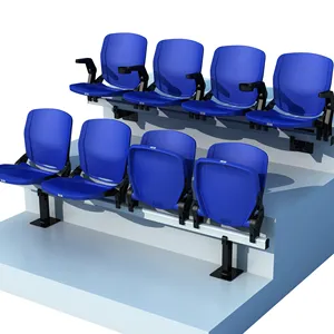 HDPE看台体育场座椅室外模制塑料低靠背看台