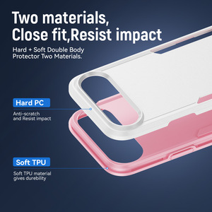 Custodia ibrida per telefono in TPU 2 in 1 antiurto per Apple <span class=keywords><strong>iPhone</strong></span> 17 Air 16E 14 15 Plus 17 13 <span class=keywords><strong>12</strong></span> <span class=keywords><strong>Pro</strong></span> Max 11 - Product Image 5