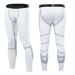Custom Logo Men's <b>Trousers</b> Sweat-proof Stretch Quick-drying Fitness Pants Training Tight-fitting Sweatpants - Product Image 4