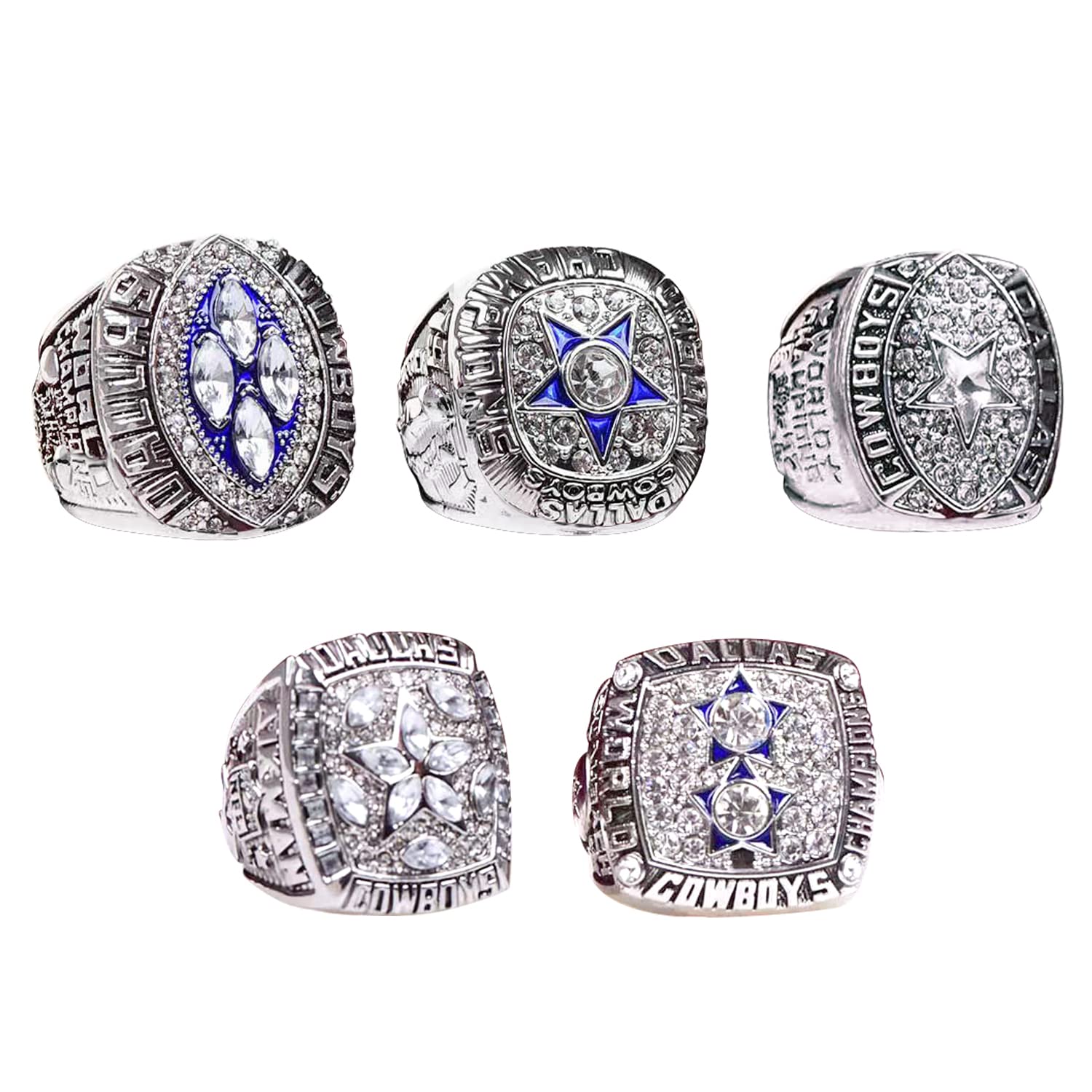 Dallas Cowboys Silver Championship Ring - NFL Fans Gift