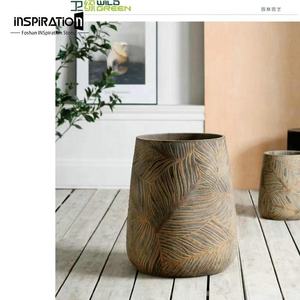 Gufo di cemento rustico in stile Vintage cementificio vaso grande porta fioriera di cemento Design grande fioriera <span class=keywords><strong>da</strong></span> esterno - Product Image 4