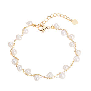 Bracelet en perles d'eau douce de style bohème Zhuji Starry Sky, tissé à la main, réglable, bijoux de mode en gros - Product Image 5