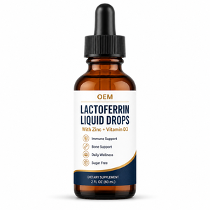 Gotas Líquidas <span class=keywords><strong>de</strong></span> Lactoferrina Bovina con Zinc y Vitamina D3, Suplemento Nutricional para el Bienestar Diario, Suministro <span class=keywords><strong>de</strong></span> Marca Privada - Product Image 1