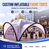 Tente gonflable auto-gonflante avec logo personnalisé, dôme d'air, auvent, gazebo, tentes de salon professionnel pour événements, fêtes, publicité