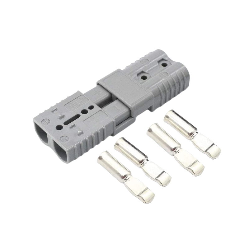 Connettori Rapidi Anderson 175A 12-36V Per Cavi 2-4 AWG - Kit Da 4 Pezzi Con Terminali In Rame Argentato E Coperture, Per Batterie E Verricelli