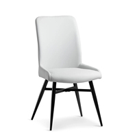 Chaise de salle à manger nordique en métal noir meubles de salle à manger rembourrés de style industriel pour la maison