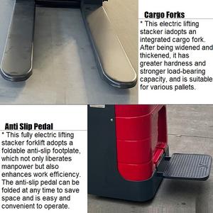 Gran oferta, apilador alimentado por batería de plomo ácido, carretilla elevadora, elevación de 2 toneladas, 1,6 M, 2M, 2,5 m, 3m, 3,5 m, apiladores eléctricos, precio - Product Image 4