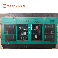 Groupe électrogène silencieux 350 kVA de Guangzhou avec moteur Weichai WP10D320E200, 280 kW, 300 kW en veille, alternateur Leroy Somer