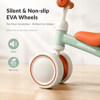 Vélo d'équilibre moderne à 4 roues pour enfants, trotteur ergonomique sans pédales, jouet d'apprentissage pour le développement précoce, coffret cadeau