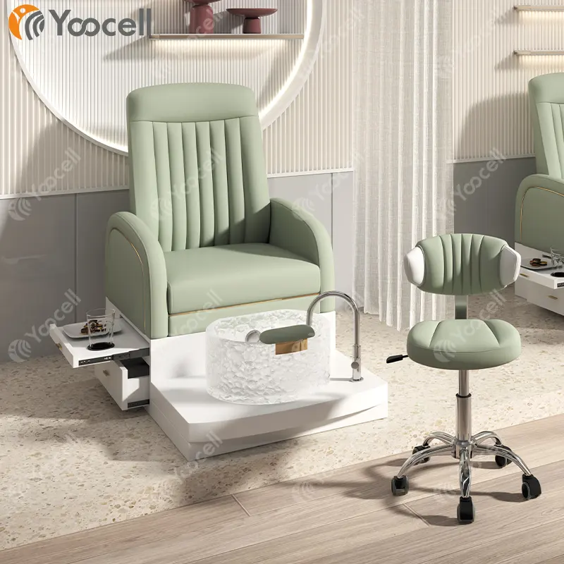Yoocell güzellik salonu mobilyası masaj pedikür sandalyesi spa pedikür koltuğu 2022 sandalye pedikür profesyonel tırnak salonu için