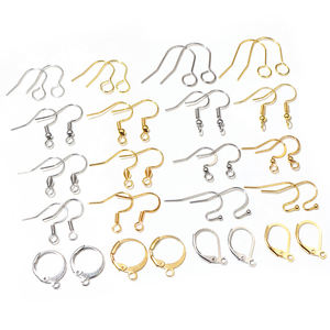 100 шт./партия, застежки для сережек из нержавеющей стали 20x17 мм - Product Image 1