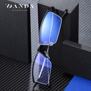 Danda Anti Blue Light Glasses Rectangle Full <b>Frame</b> PC Lens Unisex Computer Eyewear 5910 <b>Metal</b> <b>Frame</b> - Product Image 1