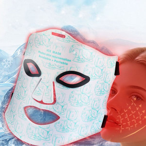 OEM cute cartoon cat PDT <b>mask</b> flexible foldable silicone cold compress red light facial <b>mask</b> digital remote full accessory set - Product Image 5