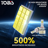 Phares LED de voiture YOBIS M10 Power Hight 170W 18000LM, ampoules LED 6000K H1 H3 H4 H7 9005 9006