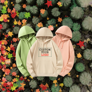 เสื้อฮู้ดผู้ชายผ้าเทอร์รี่ 100% ผ้าฝ้าย พิมพ์โลโก้ตามสั่ง รับผลิตแบบ OEM/ODM ขายส่ง คุณภาพสูง ทรงหลวม - Product Image 3