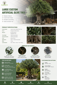 Arbre d'<span class=keywords><strong>olivier</strong></span> artificiel sur mesure 4,5*5,5m, ultra réaliste, amovible et facile à installer, livraison porte-à-porte pour la décoration d'hôtels et <span class=keywords><strong>de</strong></span> cafés design - Product Image 2