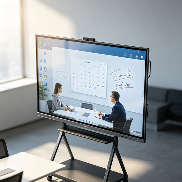 Premium 86 Inch 4K UHD Display Digital Teaching Board with Dual System Digital Teaching Board for Office