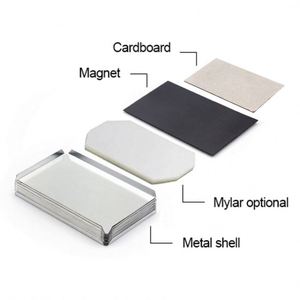 Composants vierges en fer blanc pour aimants de réfrigérateur DIY en gros, 80x53mm, 90x65mm, 50x50mm, 63.5mm, pour machine à fabriquer des aimants à bouton-poussoir - Product Image 2