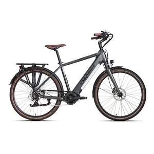 Vélo électrique de ville à 7 vitesses avec moteur central Bafang M200, capteur de couple, batterie LG cachée, frein hydraulique, design <span class=keywords><strong>classique</strong></span>, stock UE - Product Image 2