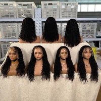 Perruque Lace Frontale HD 13x4 en Cheveux Humains de 30 Pouces, Vente en Gros, Cheveux Bruts Alignés dans le Sens des Cuticules, Perruques Complètes Sans Colle HD Lace Frontal pour Femmes Noires