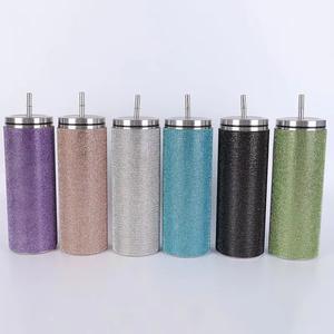 DD3073 Gobelet isotherme de luxe en acier inoxydable 40 oz, design scintillant avec strass et diamants, isolation thermique 12-24h, paille, logo personnalisé - Product Image 5