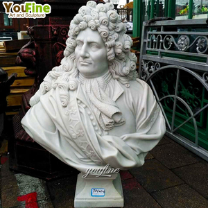 Statue de <span class=keywords><strong>buste</strong></span> de Newton en <span class=keywords><strong>marbre</strong></span> de pierre artisanale de haute qualité grandeur nature à vendre - Product Image 6