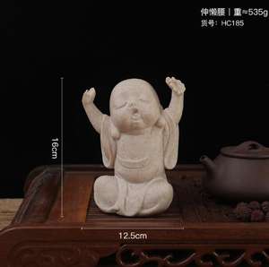 Nuovo Modello di Buddha Maitreya in Resina Cinese Dipinto a Mano per Decorazione Artistica di Armadi Divisori in Sale da Tè e Casa - Product Image 5