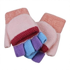 Custom Design Label Winter <b>Wool</b>/Acrylic Knitted Elastic Wrist-Length Casual Hollow Cuffed Edge Luxury Fashion Women Full <b>Gloves</b> - Product Image 3