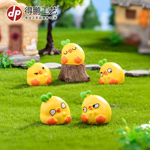 Figura Decorativa de Resina de Pollo de Dibujos Animados, Miniatura para Decoración del Hogar o Escritorio - Product Image 2