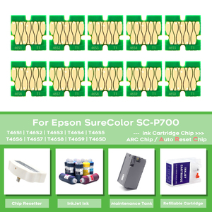 Nur Europa P700 <span class=keywords><strong>T46S</strong></span> Kompatibler ARC Chip Auto Reset Cartridge Chip für Epson Sure Color P700 SC-P700 P 700 Foto drucker - Product Image 5