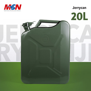 Réservoir de carburant portable de 20 L en acier laminé à froid de 0,8 mm avec <span class=keywords><strong>bec</strong></span> anti-fuite MSN, conception OEM pour machines agricoles, certification CE sur demande - Product Image 1