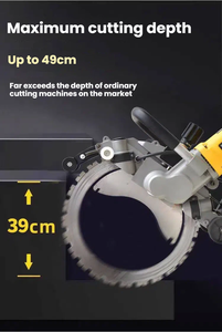 Coupe-béton électrique de type AC8400, <span class=keywords><strong>machine</strong></span> à découper les murs, 5000W, 220V, scie circulaire pour béton, briques, décoration, coupe de 290 mm - Product Image 5