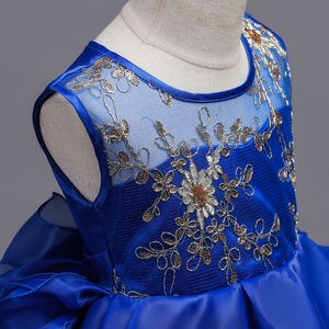 <span class=keywords><strong>Abiti</strong></span> <span class=keywords><strong>da</strong></span> Damigella in Stile Europeo <span class=keywords><strong>per</strong></span> Adolescenti, Vestito Principessa a Strati, Abbigliamento <span class=keywords><strong>per</strong></span> Bambini, Abito <span class=keywords><strong>da</strong></span> Festa Blu - Product Image 6