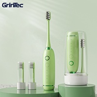 Brosse à dents électrique IPX7 de luxe de haute qualité avec tasse de lavage Brosse à dents électrique sonique personnalisée intelligente rechargeable