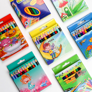 Ensemble de crayons de couleur, 12 <span class=keywords><strong>couleurs</strong></span> par boîte ; mini-crayons en plastique en tube, crayons de dessin pour enfants, 3,5 pouces - Product Image 4