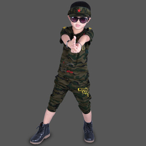 Conjunto de Ropa Infantil de Algodón con Estampado de Soldado 2017 para Niños, Gran Venta - Product Image 5