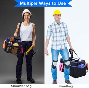 Échantillon gratuit : Sac de rangement pour outils de jardinage, idéal pour hommes et femmes, avec pochette à outils et sac à outils fait main - Product Image 6