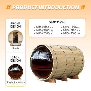 Saunas de Exterior en Oferta con Asientos en el Porche Delantero y Visibilidad Panorámica para una Experiencia de Baño de Vapor Escénica - Product Image 2