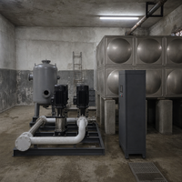 Équipement d'alimentation en eau à pression constante à fréquence variable industrielle, garantie 1 an, multi-processus pour bâtiments commerciaux