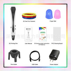 Bolígrafo de impresión 3D, azul, blanco, rojo, 21 pulgadas, protección inteligente, herramienta educativa de dibujo DIY para niños y adultos - Product Image 5