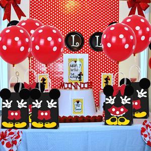 100 Globos Rojos y Blancos con Puntos de 12 Pulgadas, Globos Grandes de Látex con Puntos para Fiestas, Globos de Fresa y Ratón, Decoración para Bodas y Cumpleaños - Product Image 6