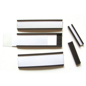 C15/C20/C25/C30/C40/C50 Porte-étiquette <span class=keywords><strong>Bande</strong></span> magnétique profilée en C avec PVC transparent et papier blanc - Product Image 6