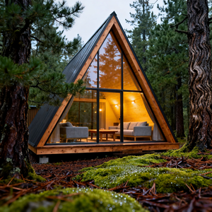 Cabine Triangolari di Lusso per <span class=keywords><strong>Vacanze</strong></span>, Ville Prefabbricate, Cabine Prefabbricate Isolate Modulari, Piccole <span class=keywords><strong>Case</strong></span> Triangolari - Product Image 6