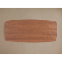 Meubles de salle à manger de luxe, table à manger rectangulaire en bois massif avec base lourde