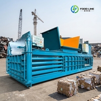 Compacteur-balleur hydraulique horizontal mobile pour déchets