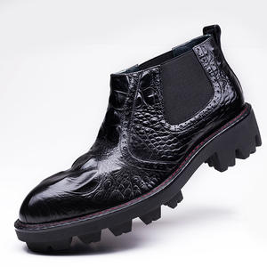 Botas de Trabajo para Hombre, de Cáñamo, con Cordones, Impermeables, Antideslizantes, Estilo Inglés Vintage, con Suela de Goma Cosida a Mano Goodyear - Product Image 6