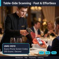 Escáner de Código de Barras USB CCD 1D de Alta Sensibilidad UMG-HS10, Lector Portátil para Puntos de Venta en Tiendas de Conveniencia